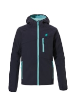 Grizzly Enfants Veste Softshell anti-tiques Montreal bleu marine/turquoise - commander en ligne chez KOX | XX76137