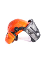 Enha bosbouwhelm met gehoorbescherming en vizier OAK Orange - bij KOX online bestellen | XX74106-02