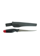 D�RR Fischfiletiermesser / Jagdmesser FM-155 / 15, 5 cm / Schwarz/Rot - bei KOX online bestellen | XXDR208051