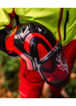 PROTOS Forsthelm / Schutzhelm KOX Edition mit Gehrschutz und Visier Integral Forest  Schwarz/Rot OneSize - bei KOX online bestellen | XX74130