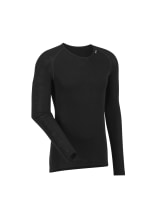 Woolpower Crewneck LITE Rundhalshemd / Merino Shirt langarm Black - bei KOX online bestellen | XXWP7111S