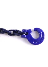 Chane carre avec crochet  boucles et maillon de suspension, qualit 10, force de traction admissible LC 8500 daN, longueur 2, 5 m, chane  10 mm - commander en ligne chez KOX | XXGLKRS-10-25-10