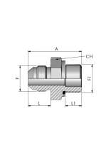 Adaptateur JIC BSP FB Hydraulic - commander en ligne chez KOX | XXST6017-0000