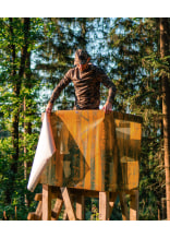 KOX waarschuwings-/camouflagenet bos 4 x 1 m met edelstalen oogjes - bij KOX online bestellen | XX9756