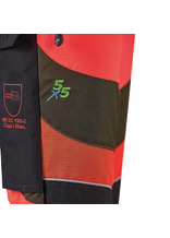 PSS Schnittschutzhose X-treme Breeze Neonrot/Grn Gre 102 schlank und gro - bei KOX online bestellen | XX71230-102