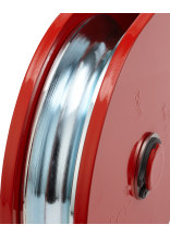 Umlenkrolle mit beweglichen Seitenblechen zul. Zugkraft LC: 5000 daN, Rollen : 140 mm - bei KOX online bestellen | XXGLSR-25