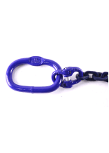 Chane carre avec crochet  boucles et maillon de suspension, qualit 10, force de traction admissible LC 8500 daN, longueur 2, 5 m, chane  10 mm - commander en ligne chez KOX | XXGLKRS-10-25-10