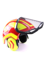 PROTOS bosbouwhelm / veiligheidshelm met gehoorbescherming en vizier Integral forest rood/geel - bij KOX online bestellen | XX74110