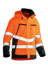 Jobman Softshelljacke HiVis 1283 Orange/Schwarz Gr��e M - bei KOX online bestellen | XXJB1283O-M
