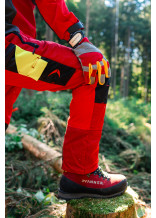 PFANNER Schnittschutzstiefel Nanoshield Silvretta Schwarz/Rot - bei KOX online bestellen | XX73144
