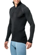 Woolpower Zip Turtleneck Lite Rollkragenhemd /Merino Shirt Langarm black - bei KOX online bestellen | XXWP7221S