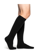 Woolpower Socks Knee-high 400 / Chaussettes hautes en mrinos noir - commander en ligne chez KOX | XXWP8484S