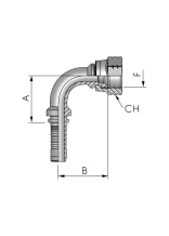 FB Hydraulic Pressnippel JIC - bei KOX online bestellen | XXST4291-0000