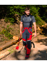 Pantalon anti-coupure X-treme Light PSS rouge/noir - commander en ligne chez KOX | XX71211