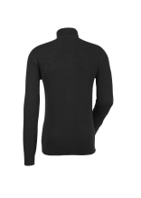 T-shirt  col roul Woolpower Zip Turtleneck 200 / T-shirt en mrinos  manches longues black - commander en ligne chez KOX | XXWP7222S