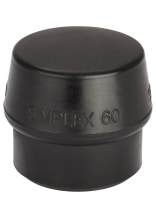 Halder Gummi Ersatzeinsatz Schwarz Kopf-Durchmesser 60 mm - bei KOX online bestellen | XX97166-2