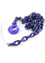 Vierkantkette mit Schlinghaken und Durchstichnadel Gte 10 zul. Zugkraft LC 8500 daN, Lnge 2, 5 m, Kette  10 mm - bei KOX online bestellen | XXGLKSN-10-25-10