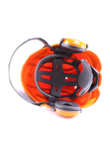 PROTOS Casque forestier/casque de protection KOX Edition avec protection auditive et visire Integral Forest Orange/Bleu OneSize - commander en ligne chez KOX | XX74115
