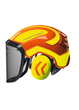 PROTOS Forsthelm / Schutzhelm mit Gehrschutz und Visier Integral Forest Orange/Gelb - bei KOX online bestellen | XX74112