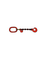 Vierkantkette mit Schlinghaken und Aufhngeglied Gte 8 zul. Zugkraft LC 4500 daN, Lnge 2, 5 m, Kette  8 mm - bei KOX online bestellen | XXGLKRSV-08-25