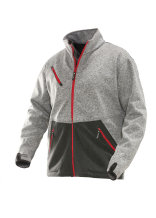 Jobman Softshelljacke 1247 Grau/Rot - bei KOX online bestellen | XXJB1247GR