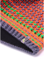 PSS StrickMtze mit Fleece Innenrand Orange/Grau Gre OneSize - bei KOX online bestellen | XX72520-02